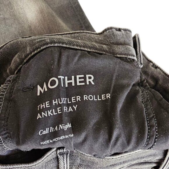 MOTHER The Hustler Roller Ankle Fray Jean, Call It A Night,Wide Leg,Hi Rise, 27 - Picture 12 of 12